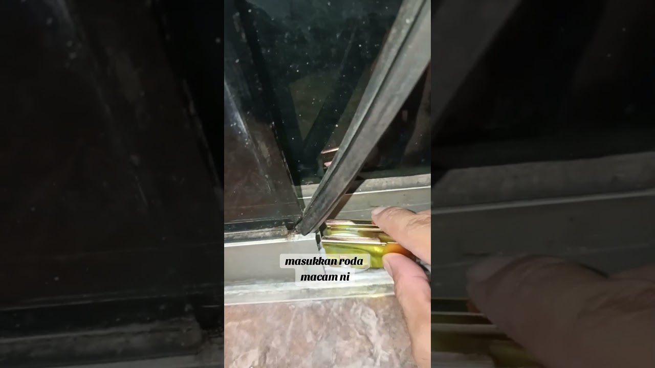 CARA TUKAR RODA SLIDING DOOR