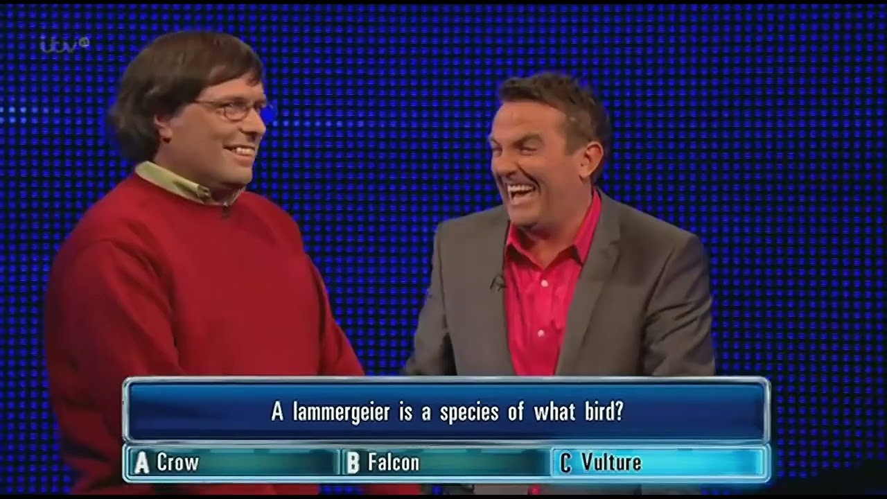 The Chase funny clip (Higher Quality). A Lammergeier is which species of bird?