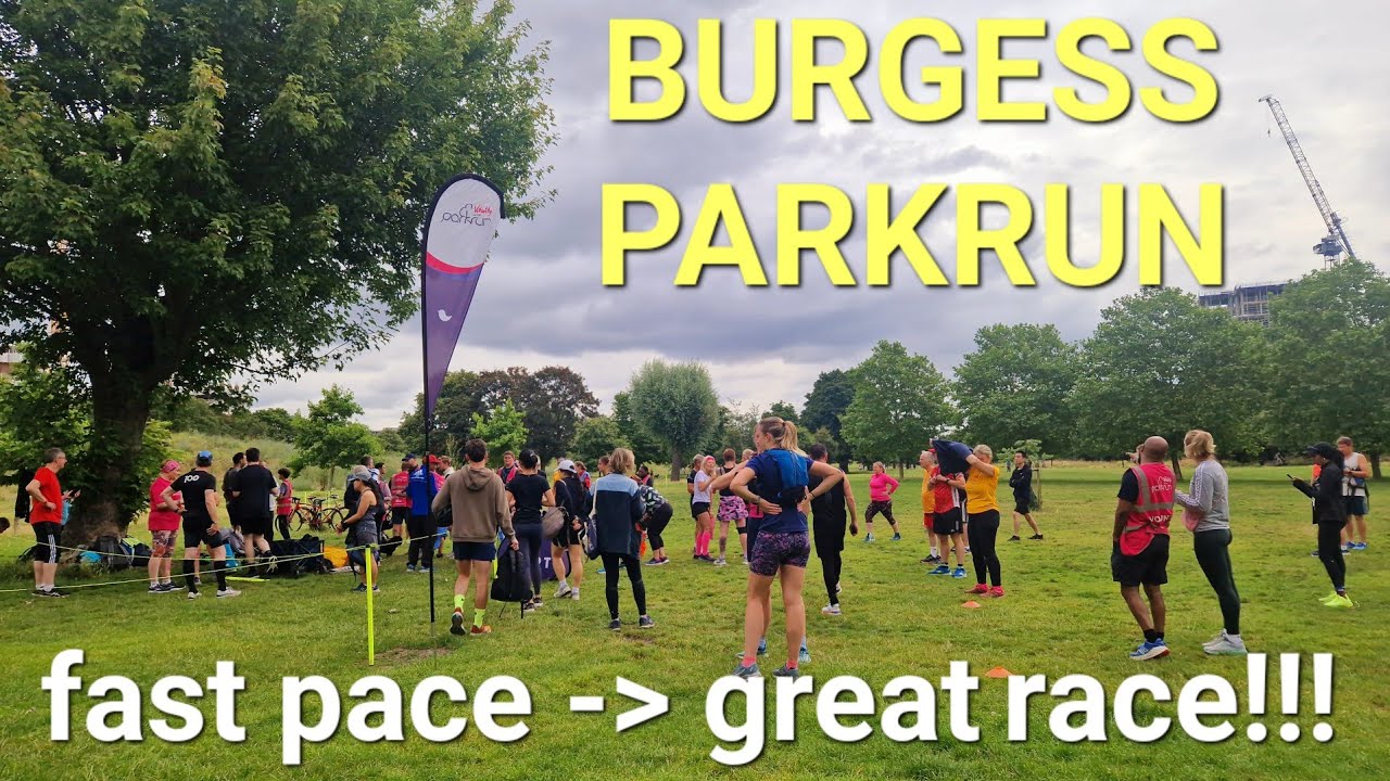 Fast pace for a great race at the Burgess Parkrun!