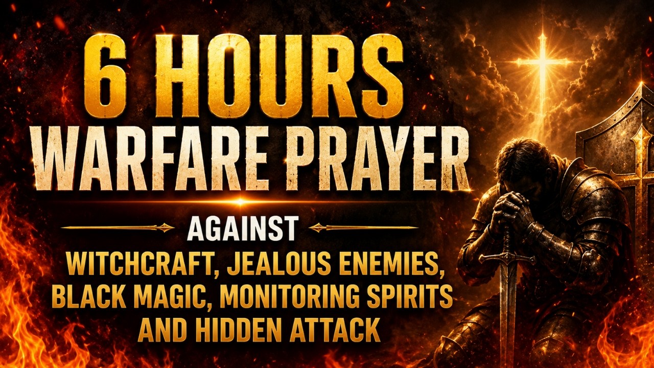 6 HOURS WARFARE PRAYER AGAINST WITCHCRAFT, JEALOUS ENEMIES, BLACK MAGIC, MONITORING SPIRITS