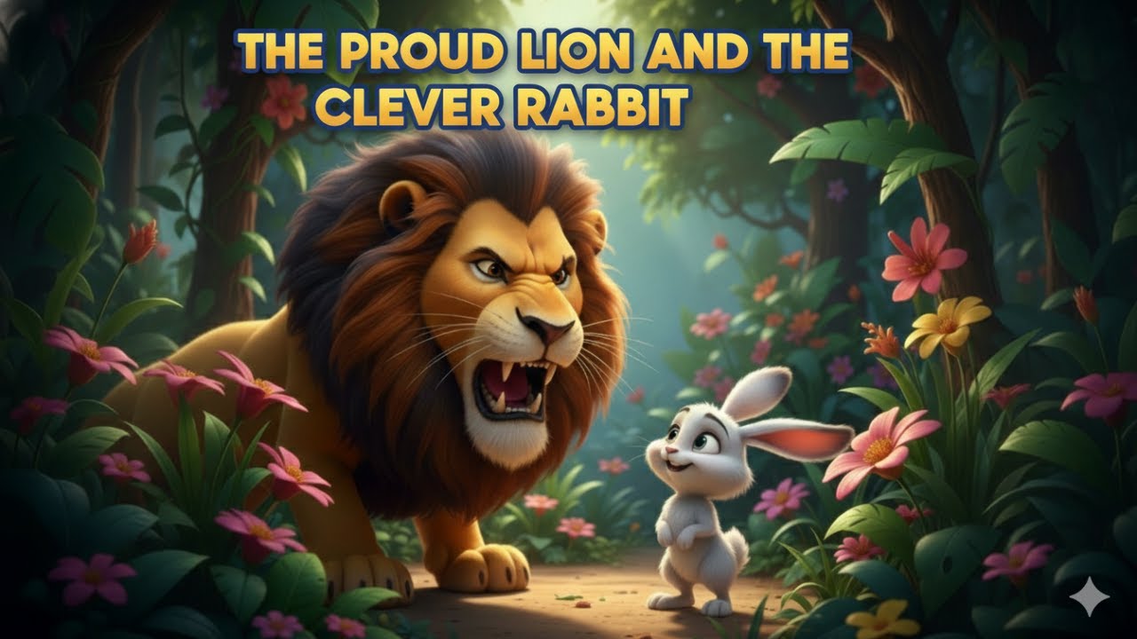 The Proud Lion and the Clever Rabbit | Moral Stories | Value of Time | Bed Time Stories | Cartoon 