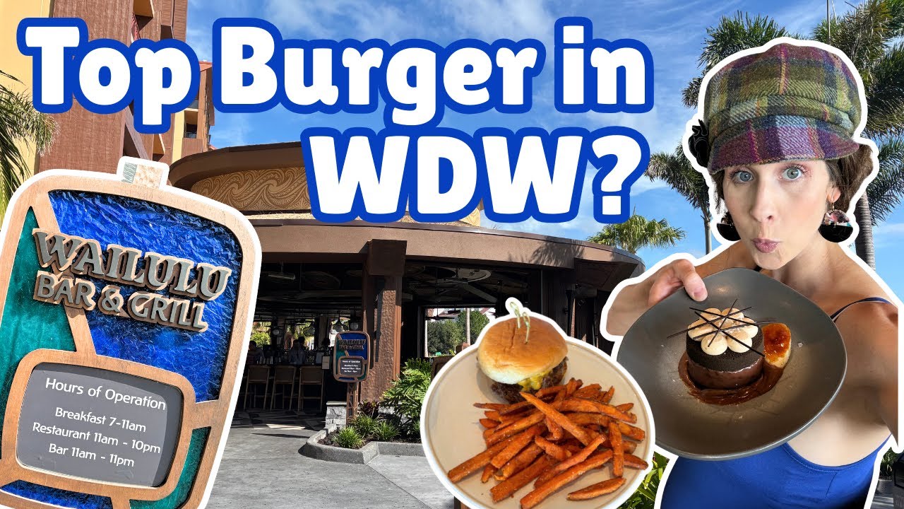 Wailulu Bar & Grill Review - Smash Burger, Short Ribs & Chocolate Cake at Magic Kingdom Resort WDW