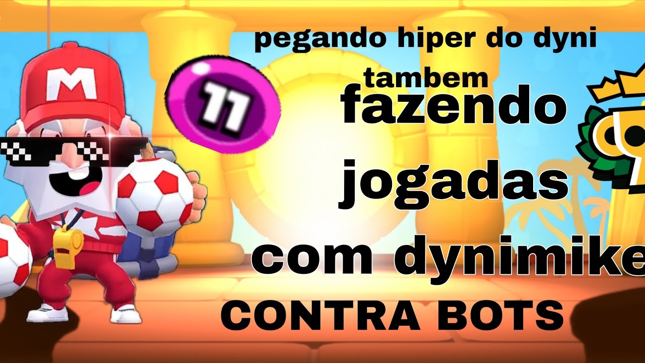 Fazendo jogadas com dynimike,  pegando hiper do dyny tambem