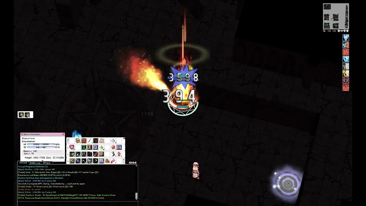 Return to Morroc 1.1 - Draco Old Tomb test (skill issue build)