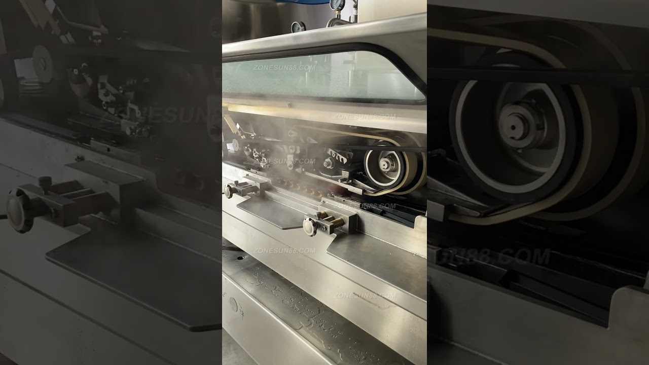ZONESUN ZS-XG01 Automatic Linear Glass Jar Twist Off Metal Cap Steam Vacuum Capping Machine