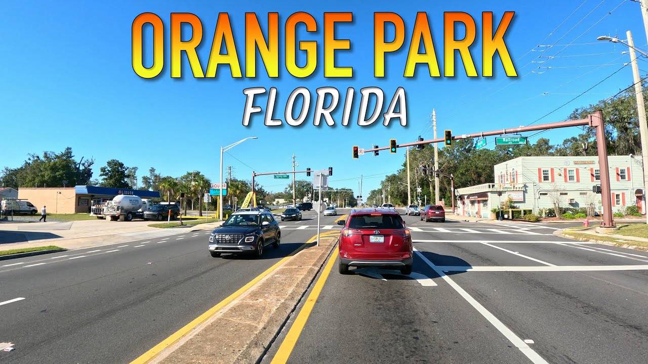 Orange Park Florida Driving Through