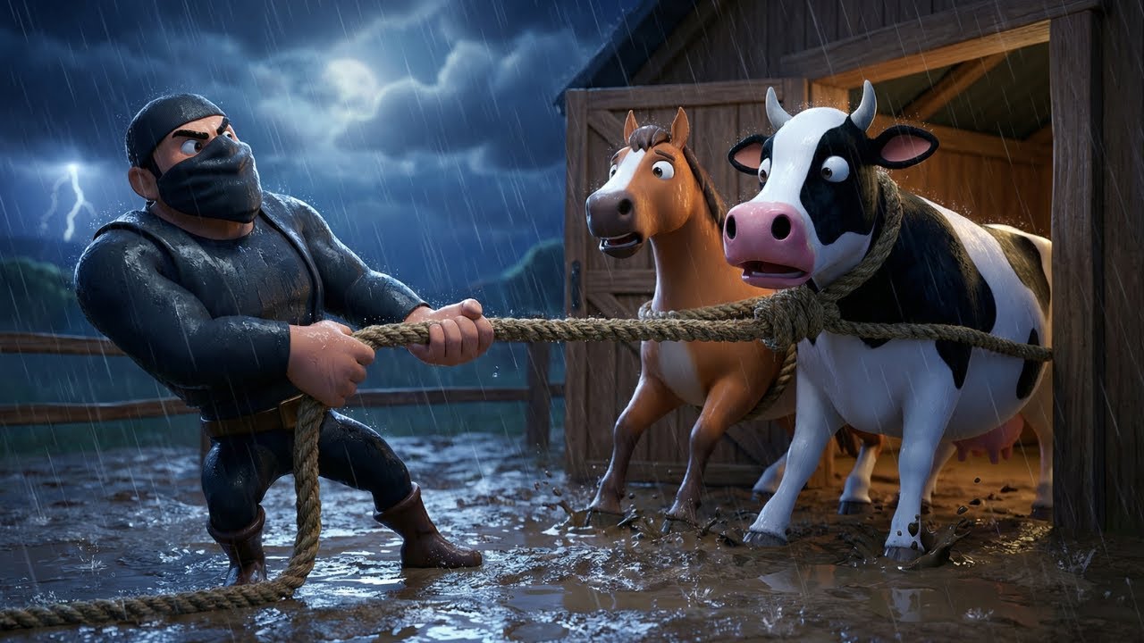 Old MacDonald Had a Farm | But Thieves Stole the Animals! 😱 | Kids Story