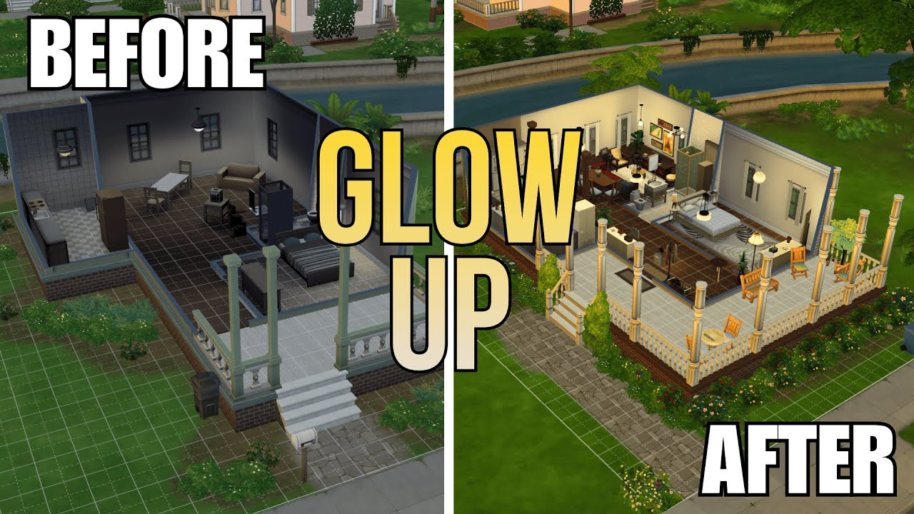 FROM UGLY TO COZY 🌿 Creek Corner Cove Renovation | The Sims 4 (No CC)