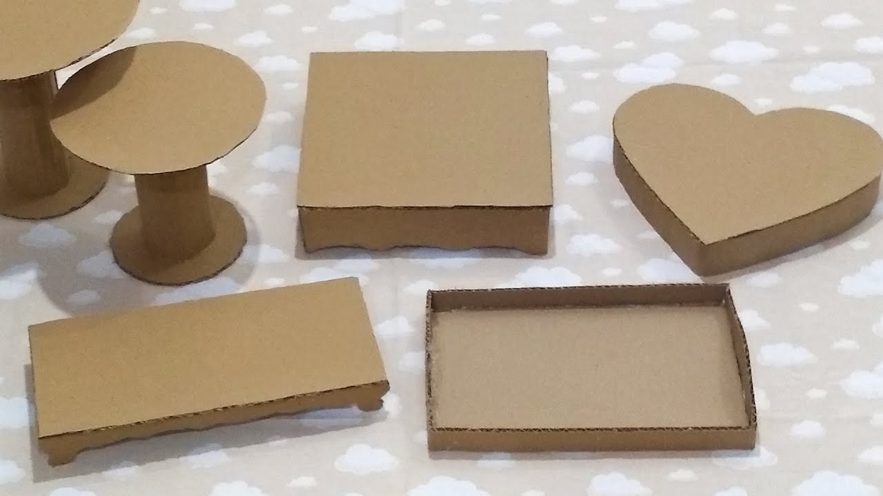 Como Fazer Bandejas Para Doces de Papelão Para Decoração de Festas e Eventos Boleira e Bandeja
