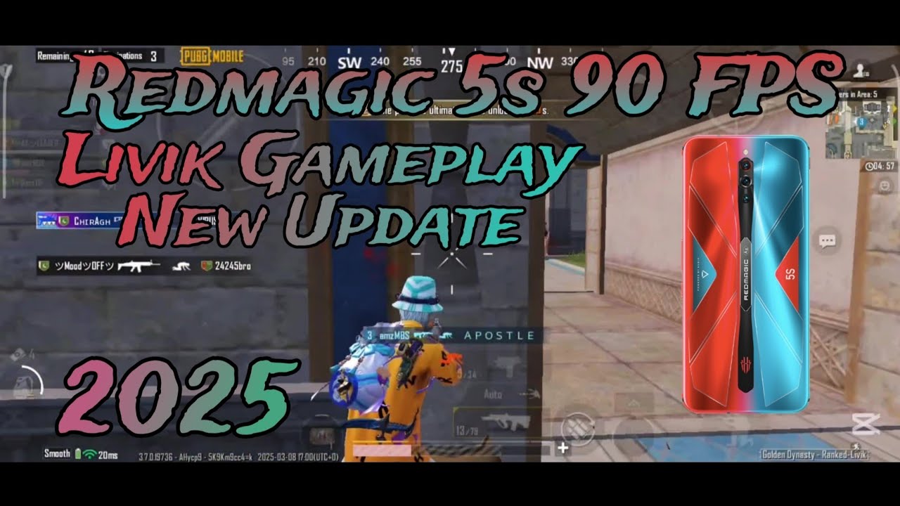Redmagic 5s PUBG Mobile Livik Gameplay 90Fps Worth it or not in 2025