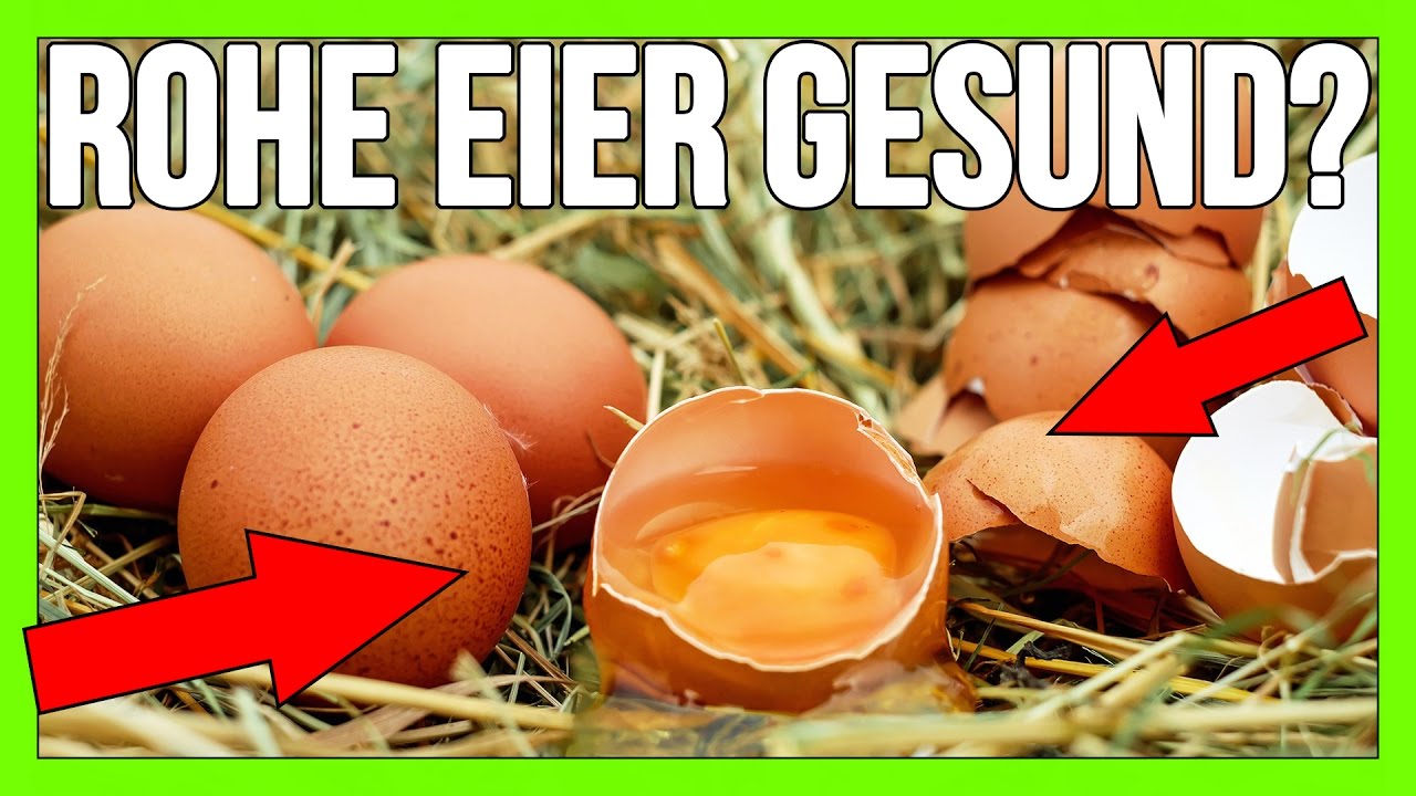 Rohe Eier vs. gekochte Eier? Gesund? Salmonellen? Biotin Defizit? Ekelig?