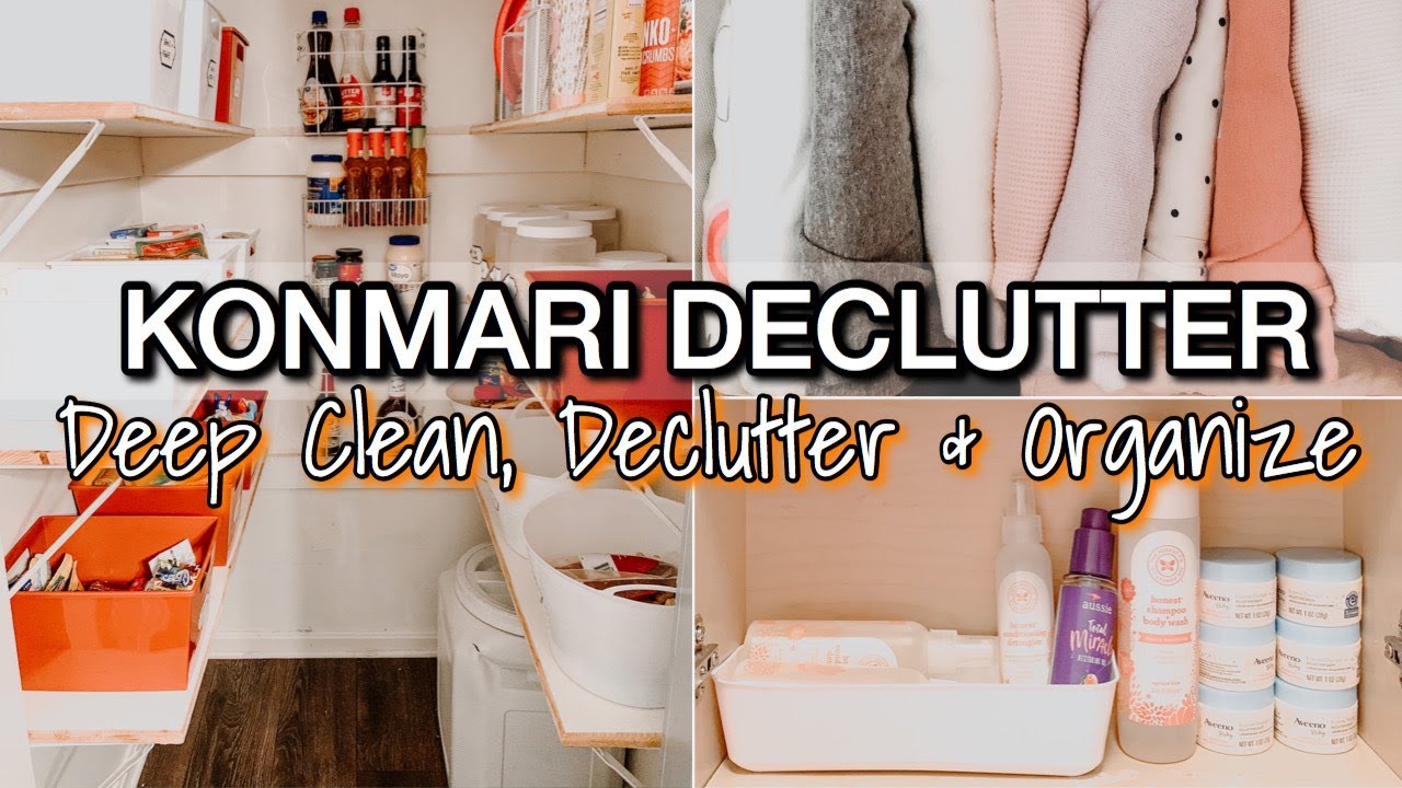 Deep Clean, Declutter & Organization Tips inspired by the Konmari Method