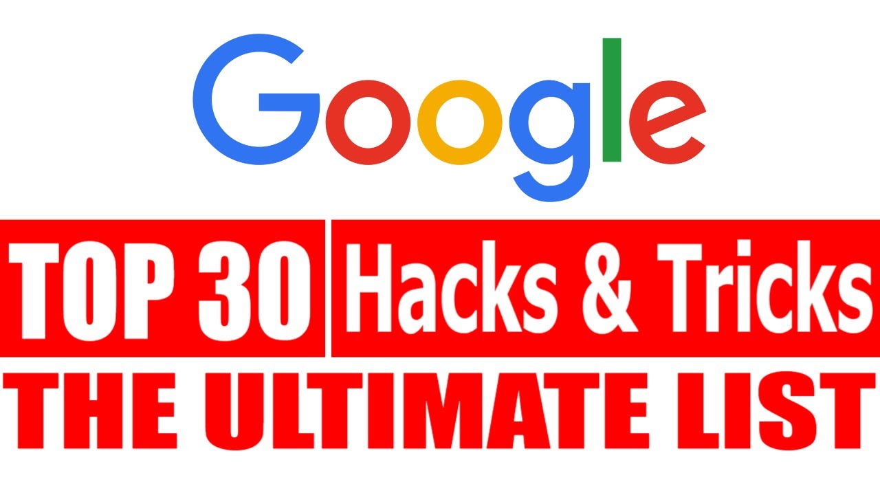 TOP 30 GOOGLE TRICKS I GOOGLE HACKS & GAMES I The ULTIMATE Guide