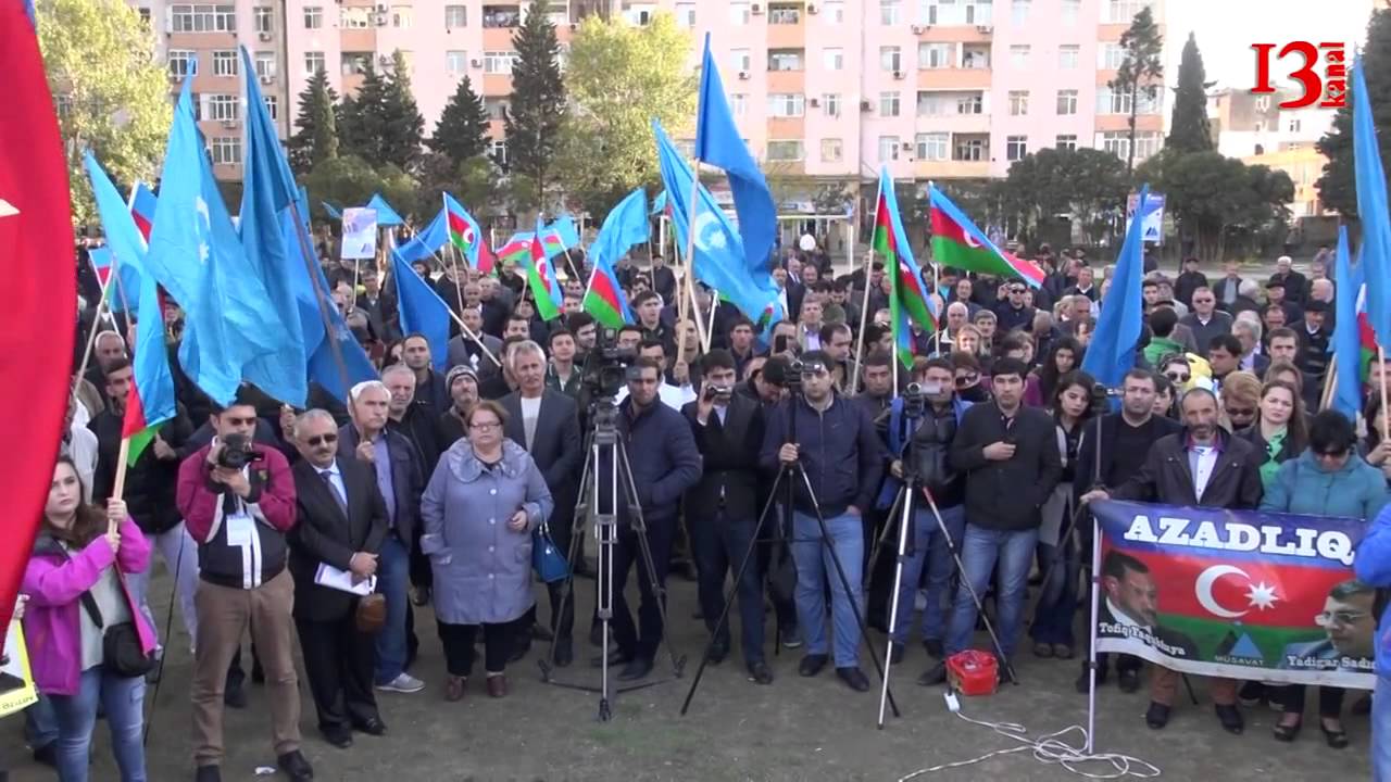 Musavat partiyası 'Məhsul' stadionunda mitinq ke&ccedil;irdi - 25 Oktyabr, 2015