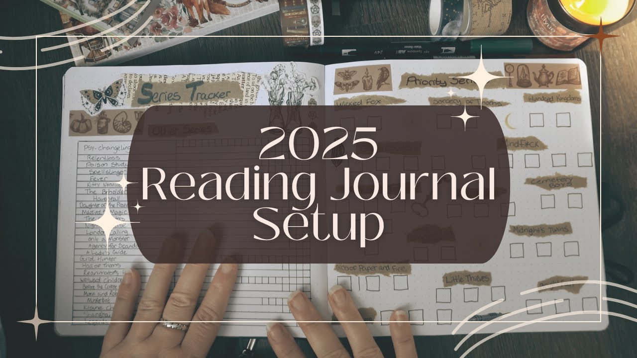 Reading Bullet Journal 2025 Setup- My First Square Journal and a New Theme for My Spreads!?