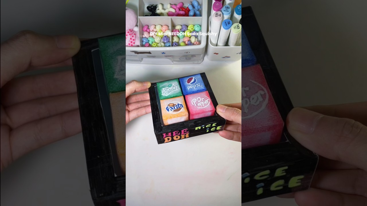 Easy DIY Mini NEEDOH Soda Squishy #diy #squishy #craft #craftideas #diycrafts #papercraft #crafting