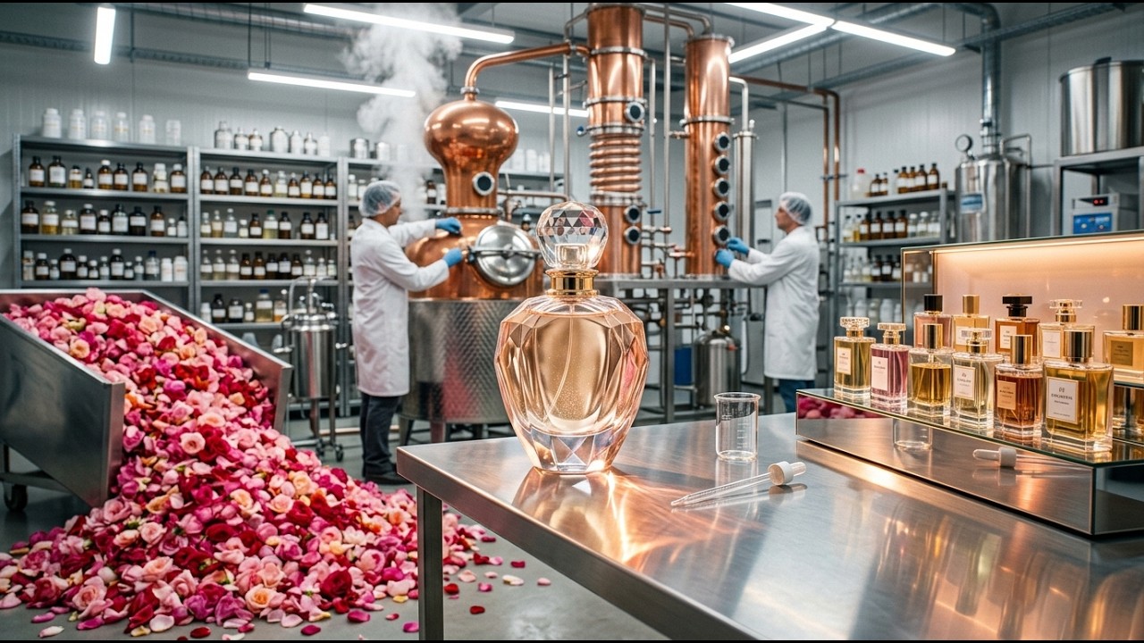 Inside the Luxury Perfume Factory — How 10,000 Roses Make One Bottle