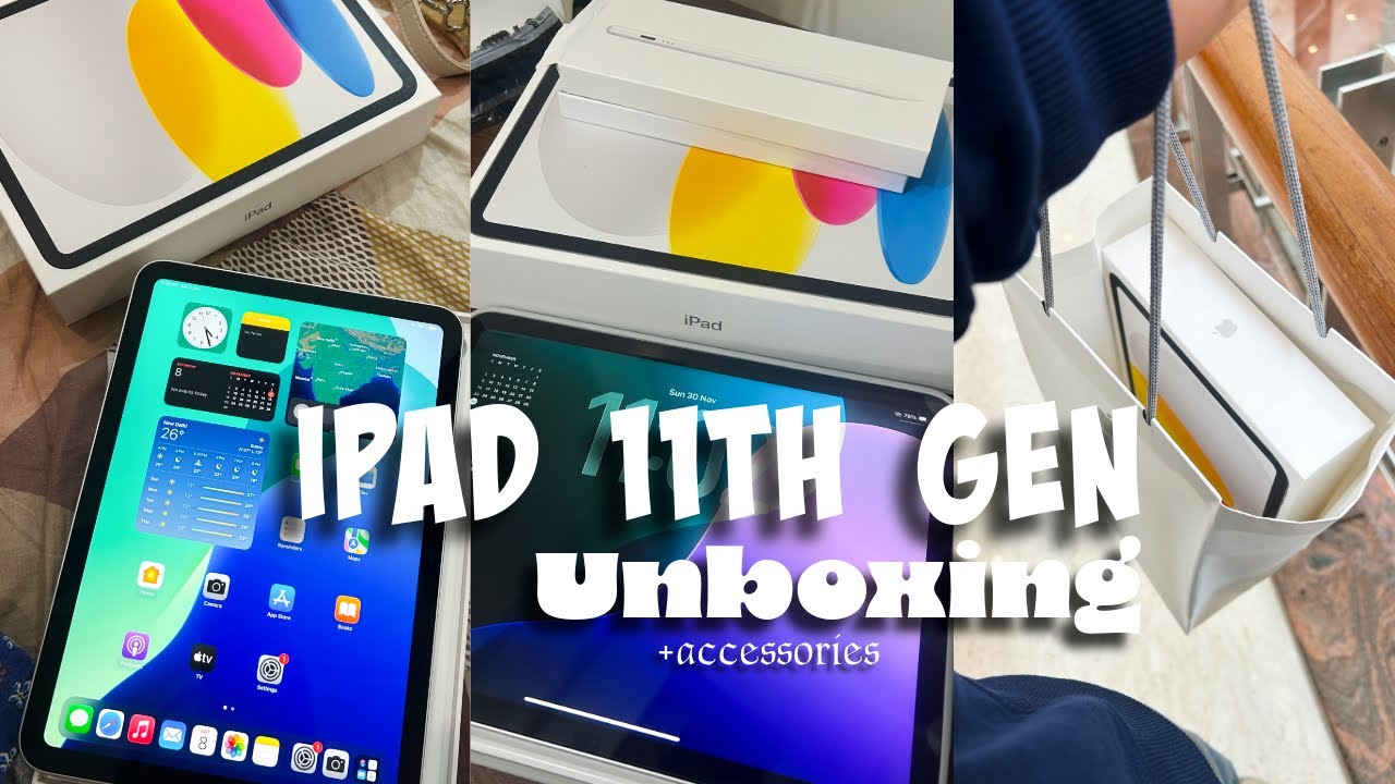 iPad 11th Gen(A16) Unboxing | Aesthetic & Cozy Setup ✨ | Accessories and Apple Pencil alternative