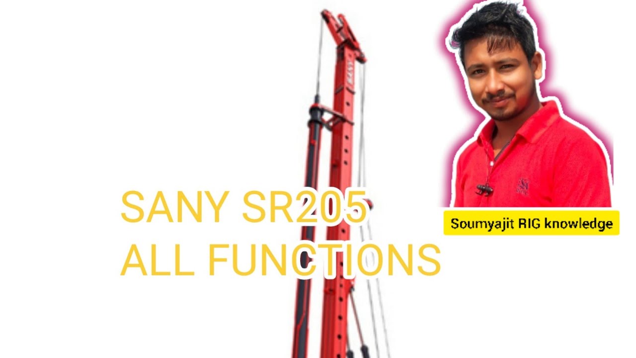 SANY SR205 piling machine.  2018 model ka all function in Hindi