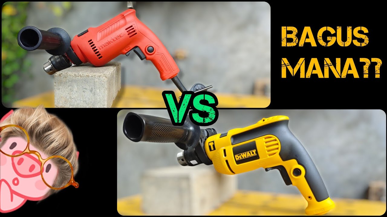 mana yang lebih baik?? || bor tembok Dewalt DWD024 vs Maktec MT80B