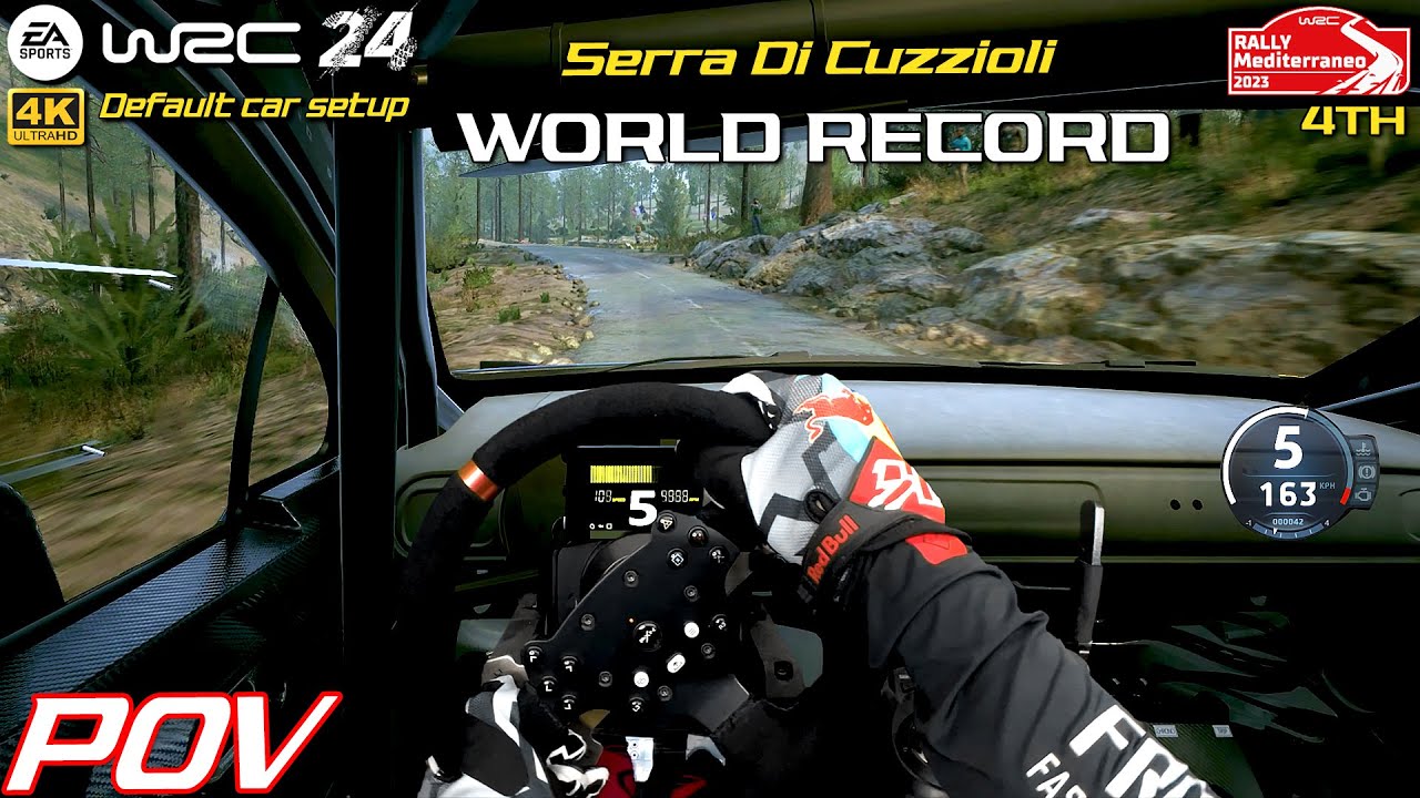 POV - WORLD RECORD 5th | EA SPORTS WRC 24 | Serra Di Cuzzioli - Rally Mediterraneo Onboard | PXN V10