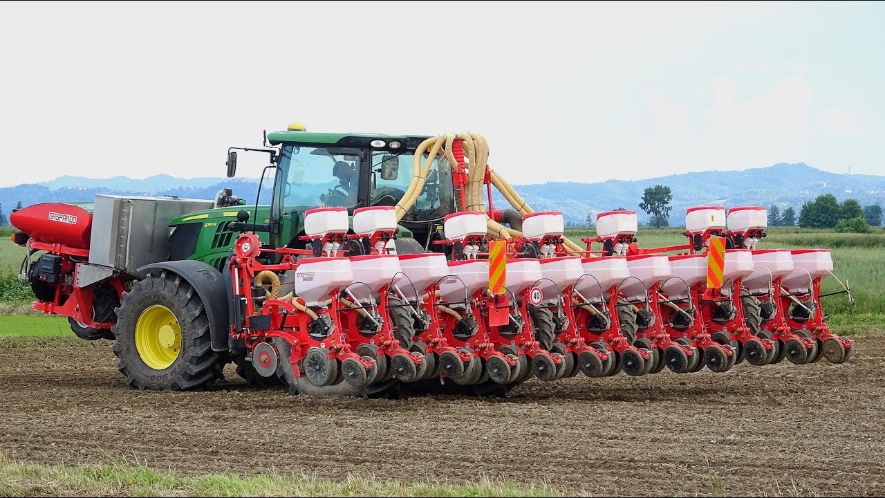 John Deere 6190R - 8295R | Gaspardo Manta 12 XL-PA1 | Maschio Jumbo 7 m.