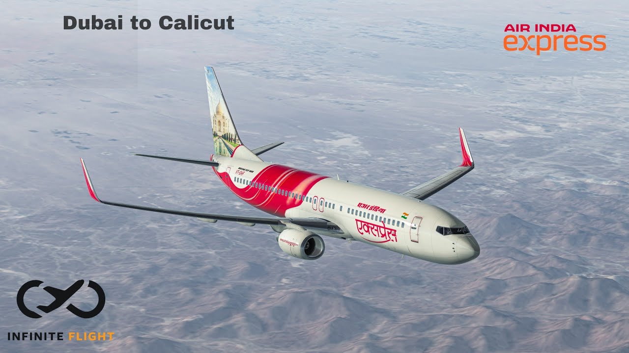 Air India express Dubai to Calicut | Infinite flight simulator | Calicut international airport