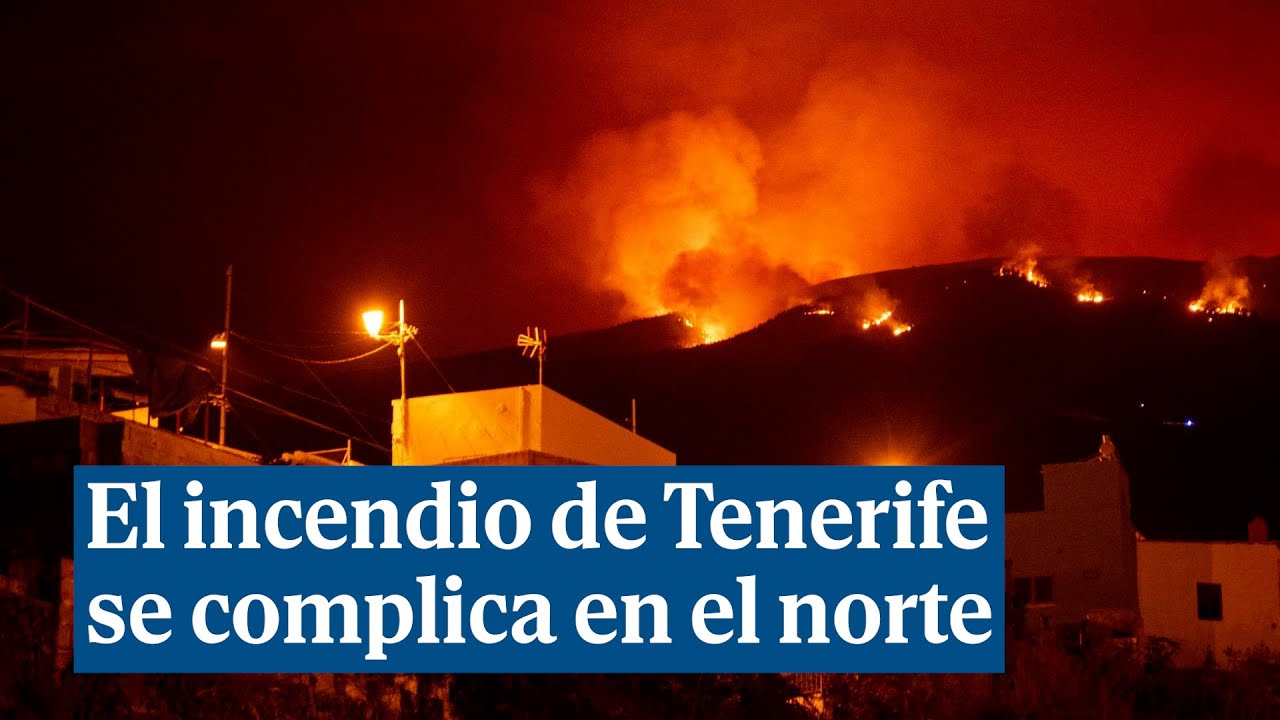 El incendio de Tenerife se complica en la zona norte: nuevas evacuaciones y 5.000 hectáreas quemadas
