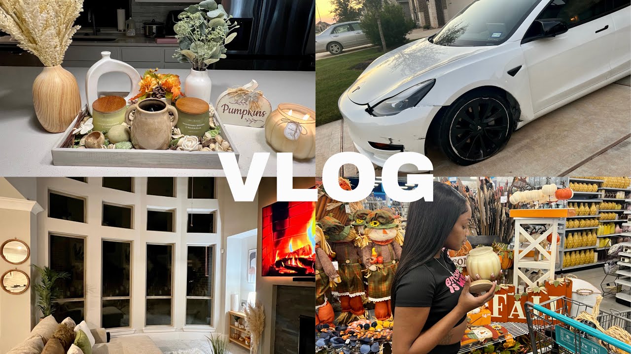WEEKLY VLOG: Car Accident, Fall Home Decor, New Home Decor, Lots Of Shopping, and More