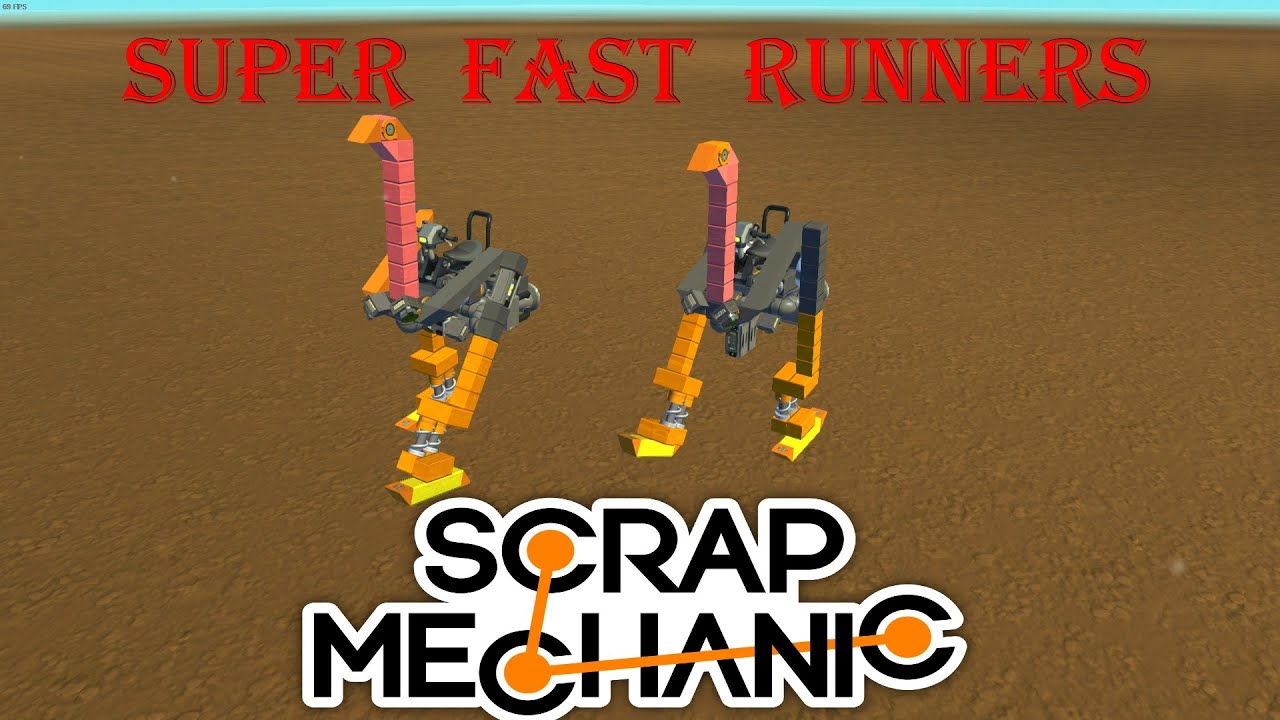 Scrap Mechanic: Super Fast Bipedal Ostrich WALKER [+tutorial]