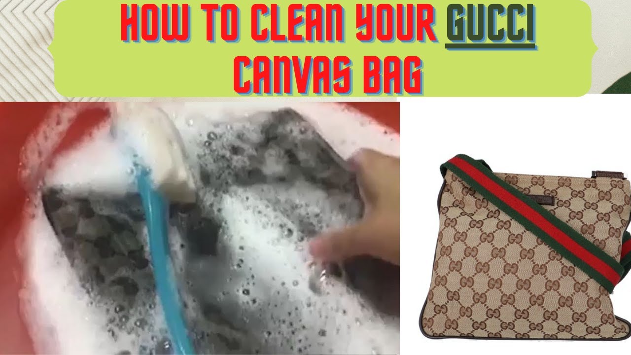 How to clean luxury bag || Canvas || Bag || Gucci
