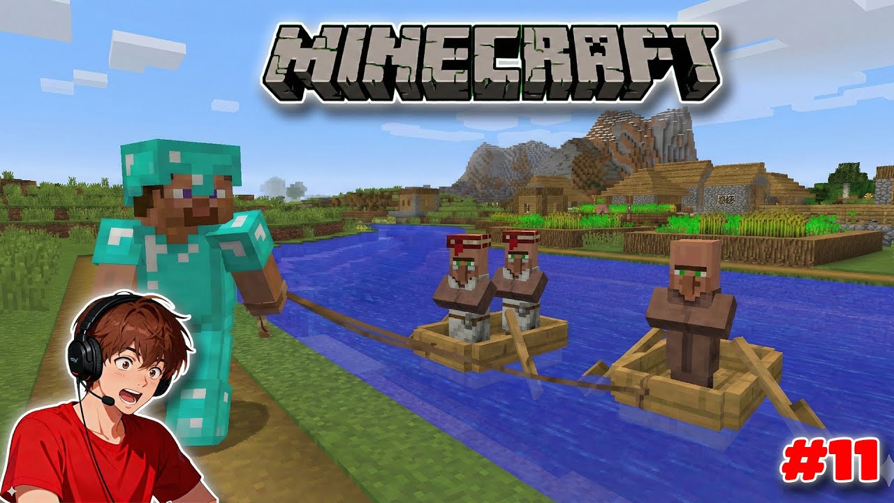 I FINALLY MOVED VILLAGERS INTO MY CASTLE | MINECRAFT GAMEPLAY #11