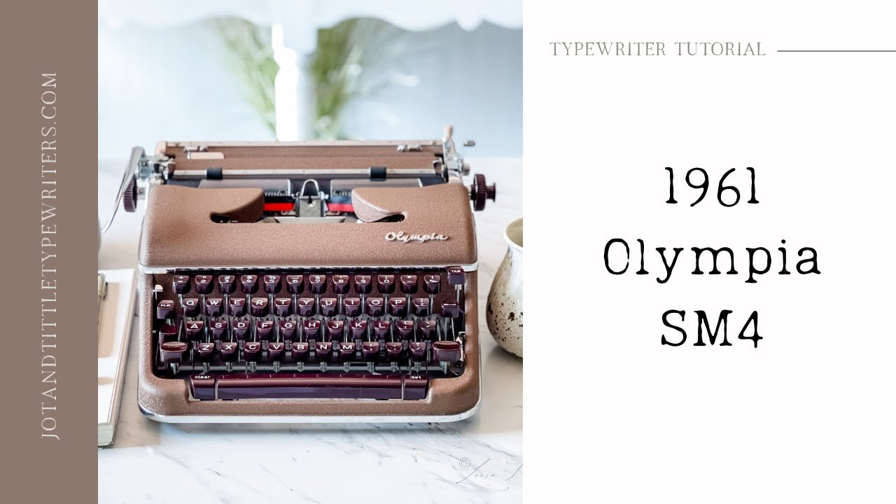 How To Use A 1961 Olympia SM4