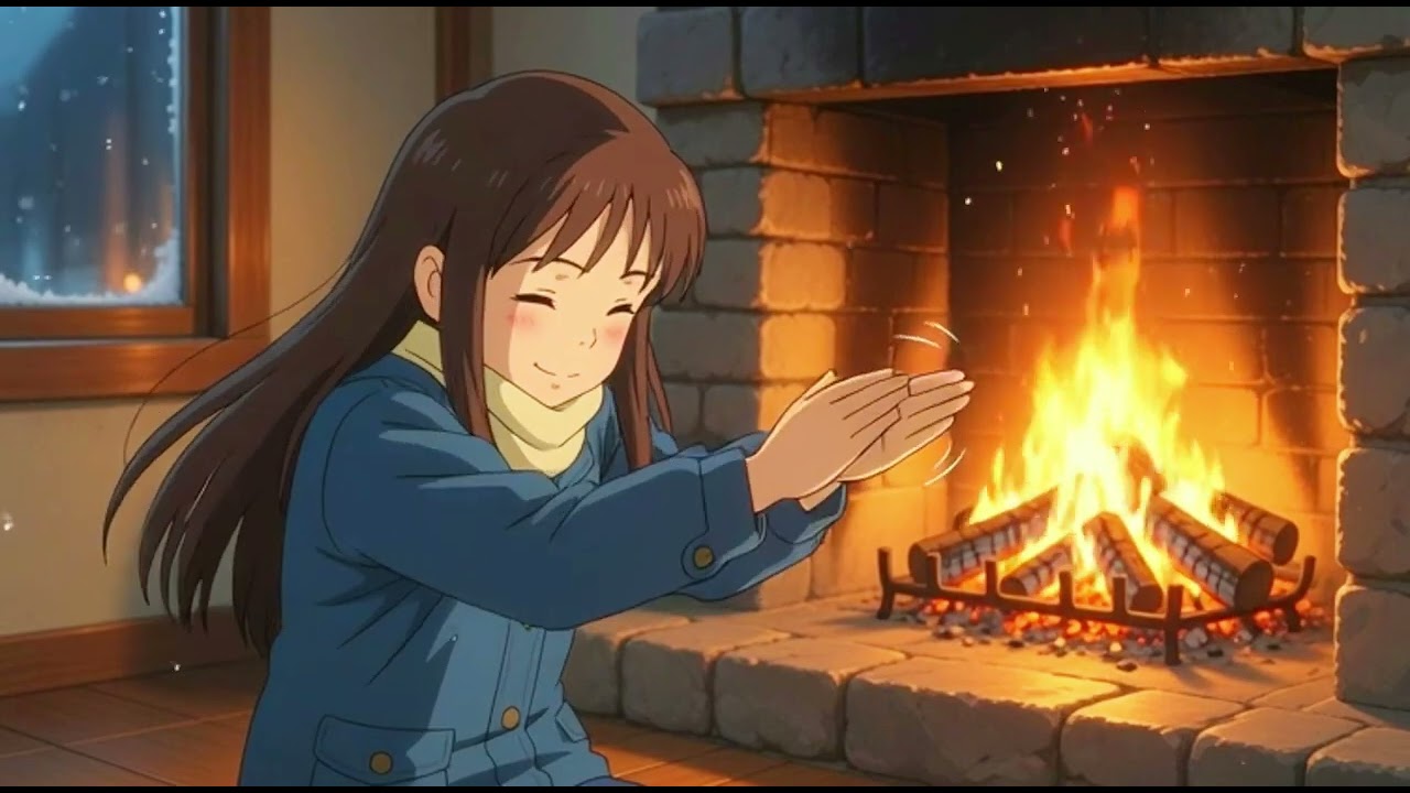 Living Alone in a Snowy Forest 🌲 A Quiet Day of Cooking & Reading (4K Anime Visuals)