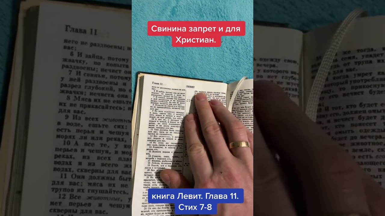 Свинина запретна и для христиан.