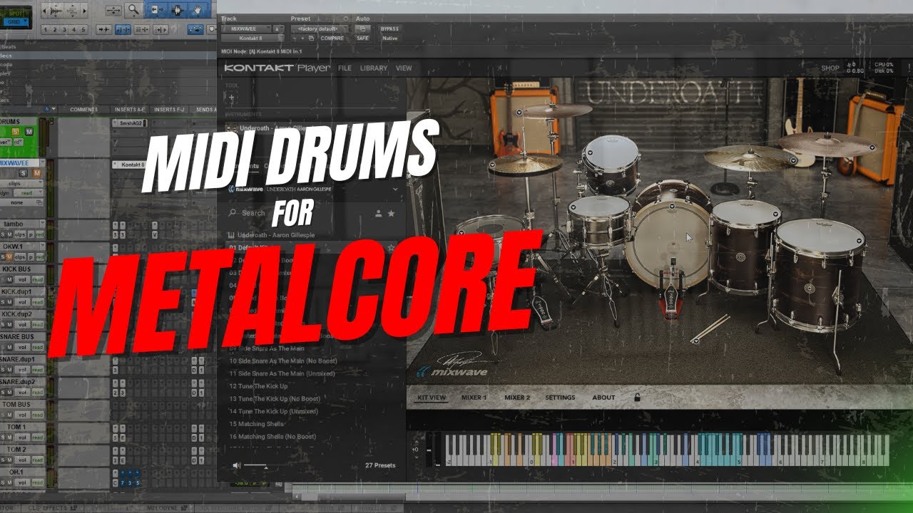 How to Make MIDI Drums Sound HUGE (Metalcore/Post Hardcore Mix Tips)