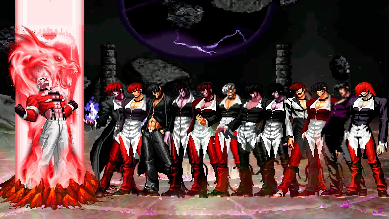 [KOF Mugen] Caser Yashiro vs Super Iori Yagami Team