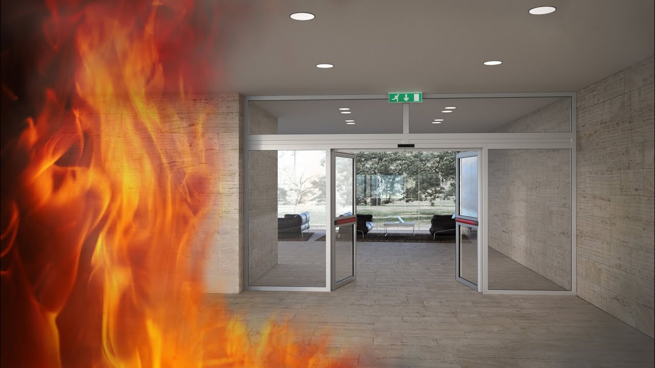 Fire resistant automatic sliding doors - Doorson