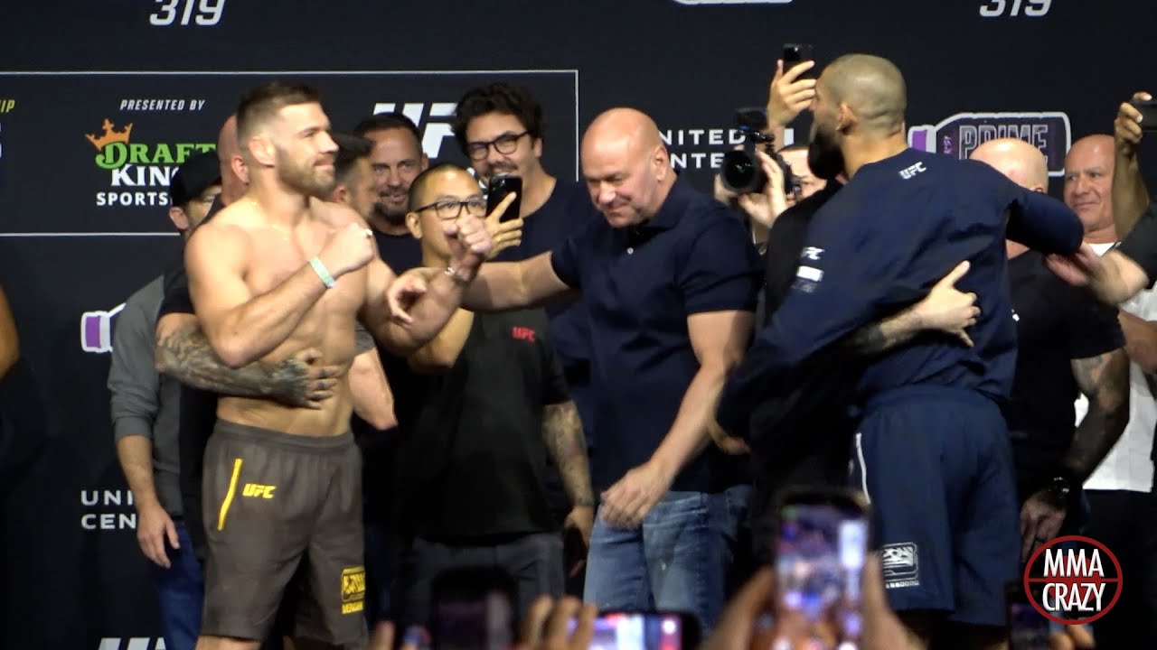 БЕЗУМИЕ: UFC 319: Дрикус Дю Плесси против Дрикуса Дю Плесси Хамзат Чимаев взвешивается в поединке