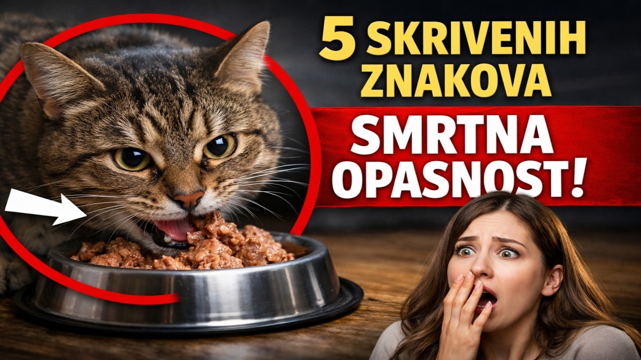 Vaša mačka je USISIVAČ za hranu? 🙀 5 SKRIVENIH ZNAKOVA da je u SMRTNOJ opasnosti!