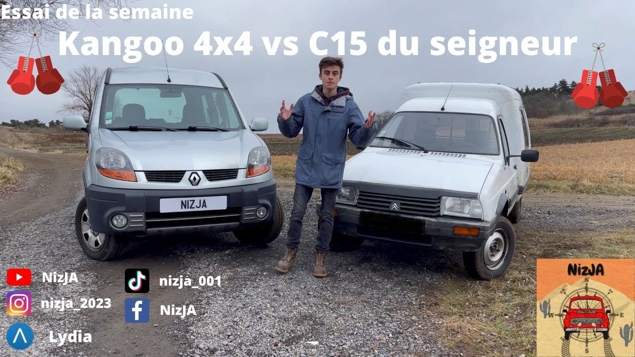 Essai de la semaine Kangoo 4x4 vs C15 du seigneur