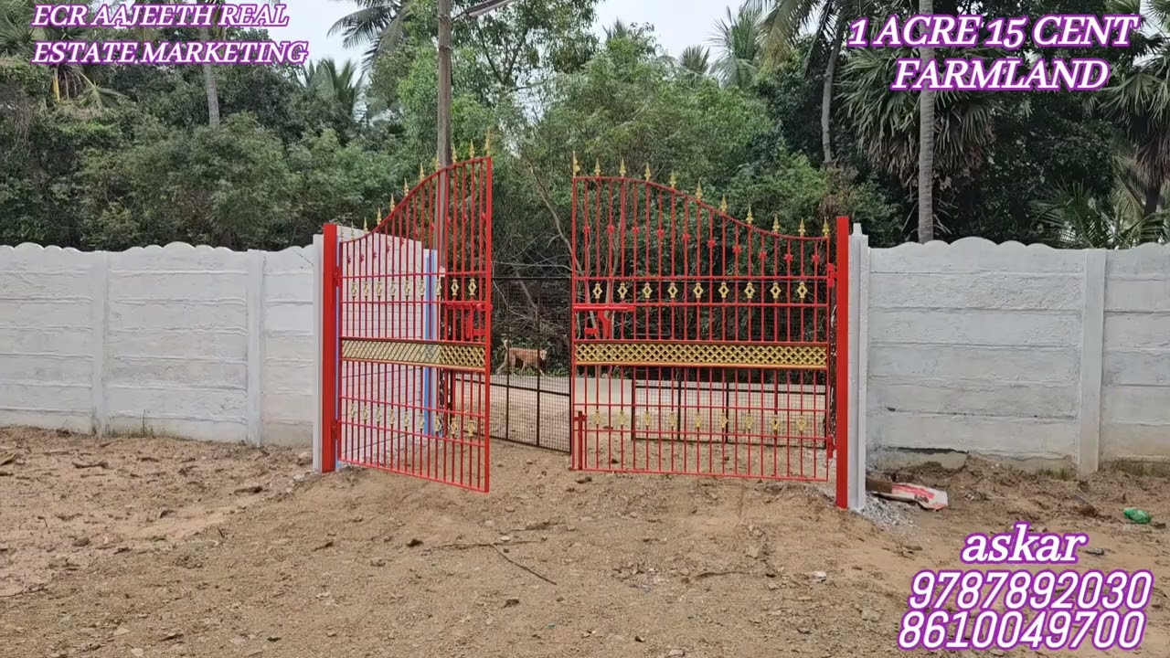AD :13 - 1 ACRE 15 CENT FARM PROPERTY FOR SALE IN ECR KADAPAKKAM ( 9787892030)