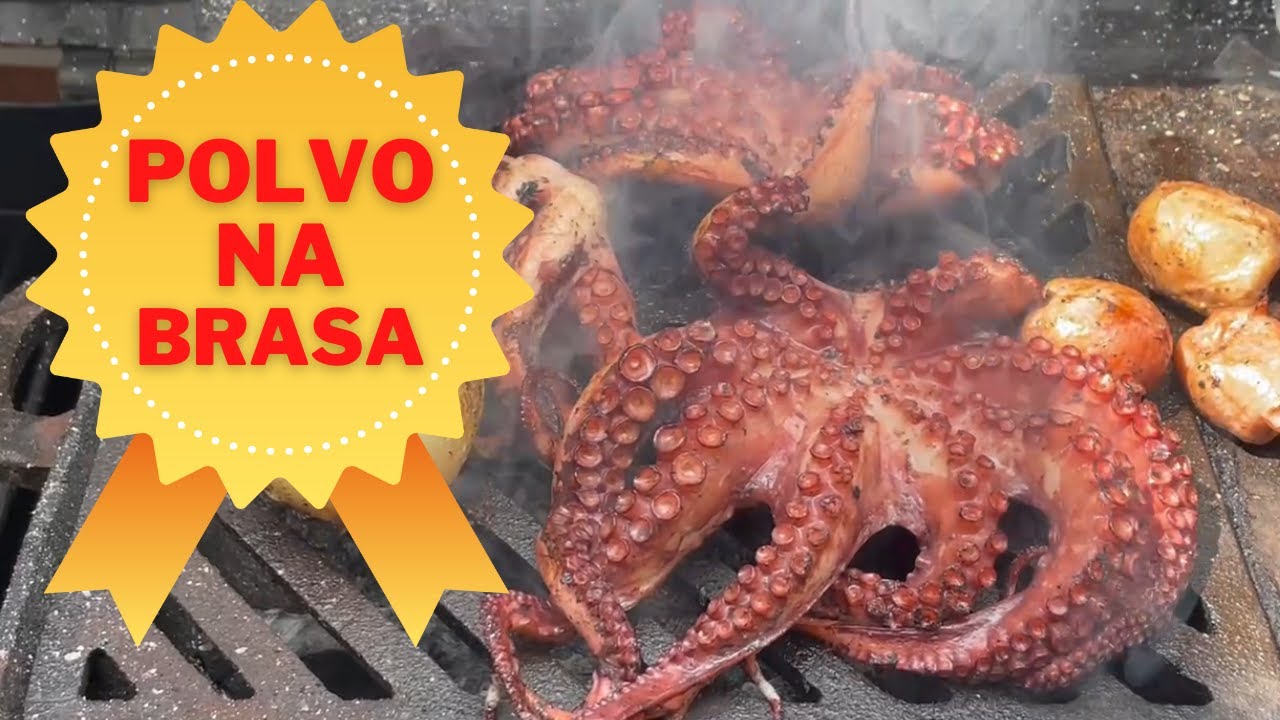 POLVO NA BRASA - POLVO GRELHADO - POLVO NA CHURRASQUEIRA - PULPO - POLVO FÁCIL - COMO FAZER POLVO