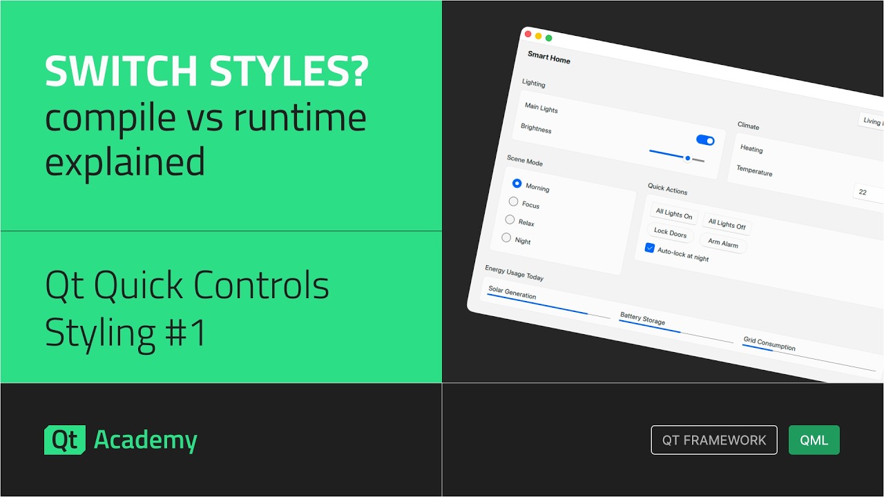 Compile-Time vs Run-Time Styles? | Qt Quick Controls Styling #1