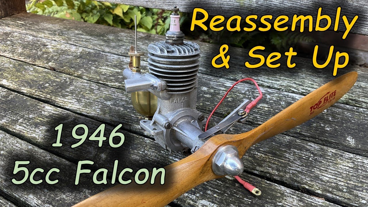 Сборка двигателя. Часть 7: британский двигатель Falcon 5 куб. см с искровым зажиганием 1946 года