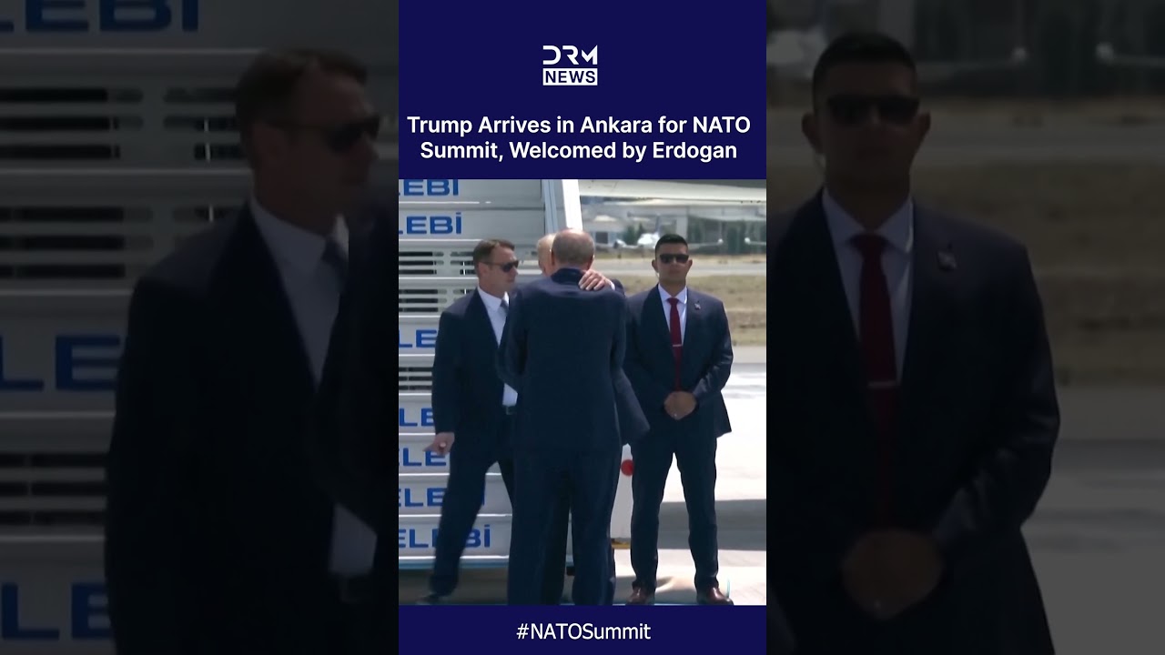 GRAND ARRIVAL: Trump Arrives in Ankara for NATO Summit, Welcomed by Erdogan | DRM News | AC1C