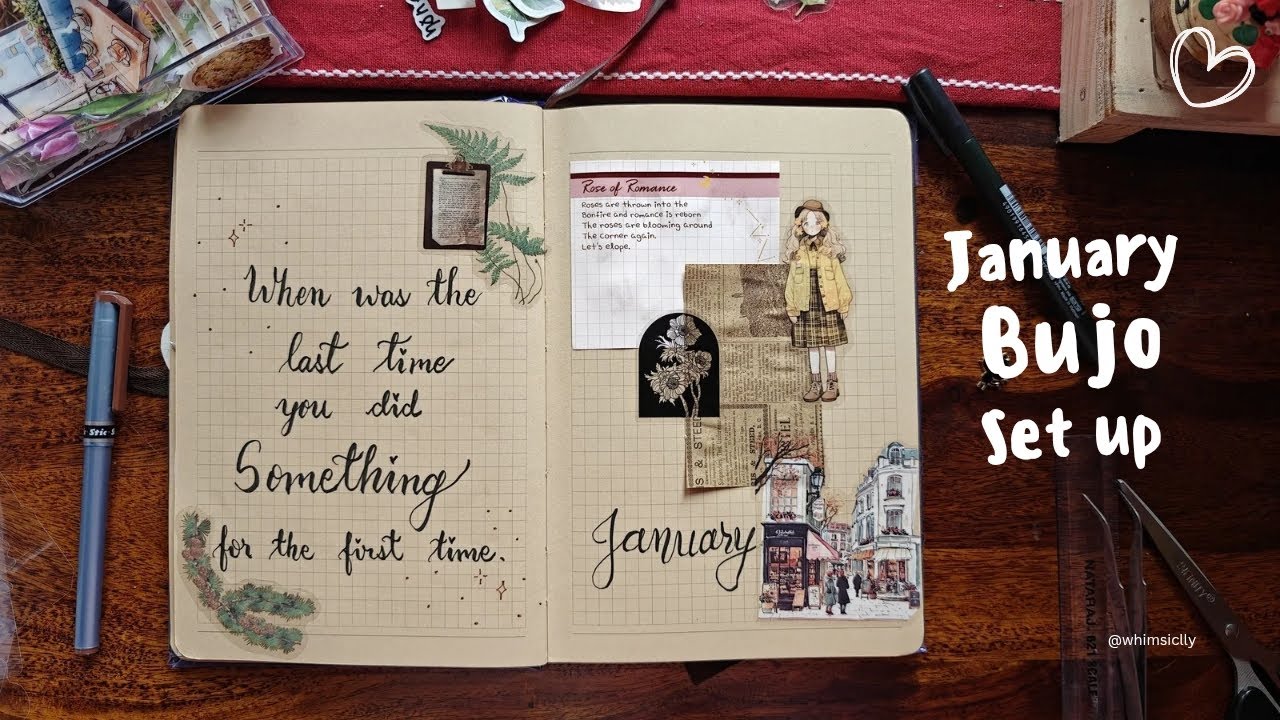 January 2026 Journal Setup | How to plan your journal | @whimsiclly 