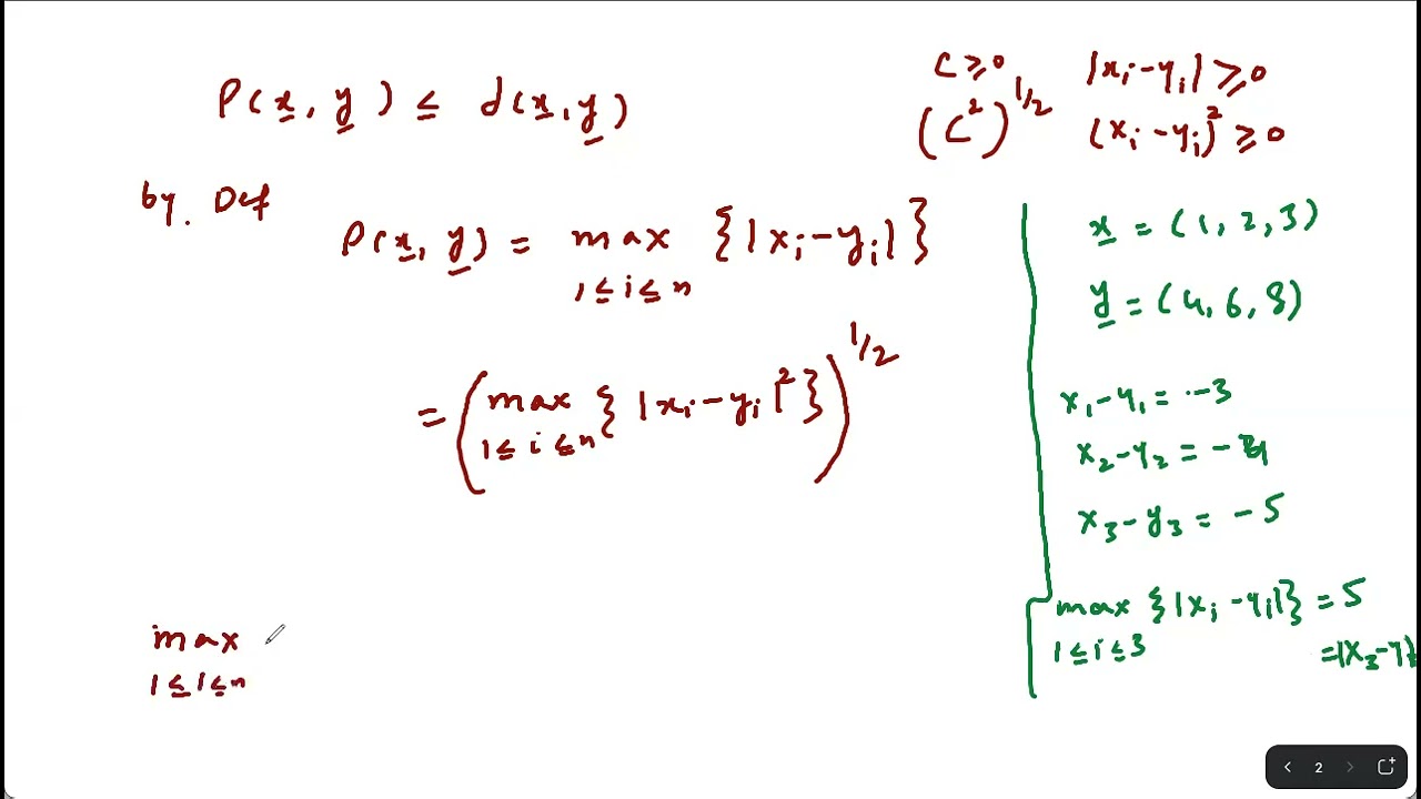Comparison of square metric and Euclidean metric on R^{n}(Lecture 2)