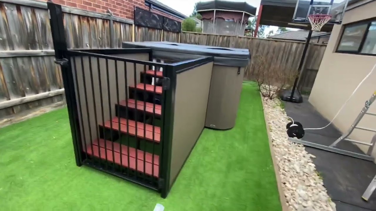 Spa barrier access solution without installing a fence.
