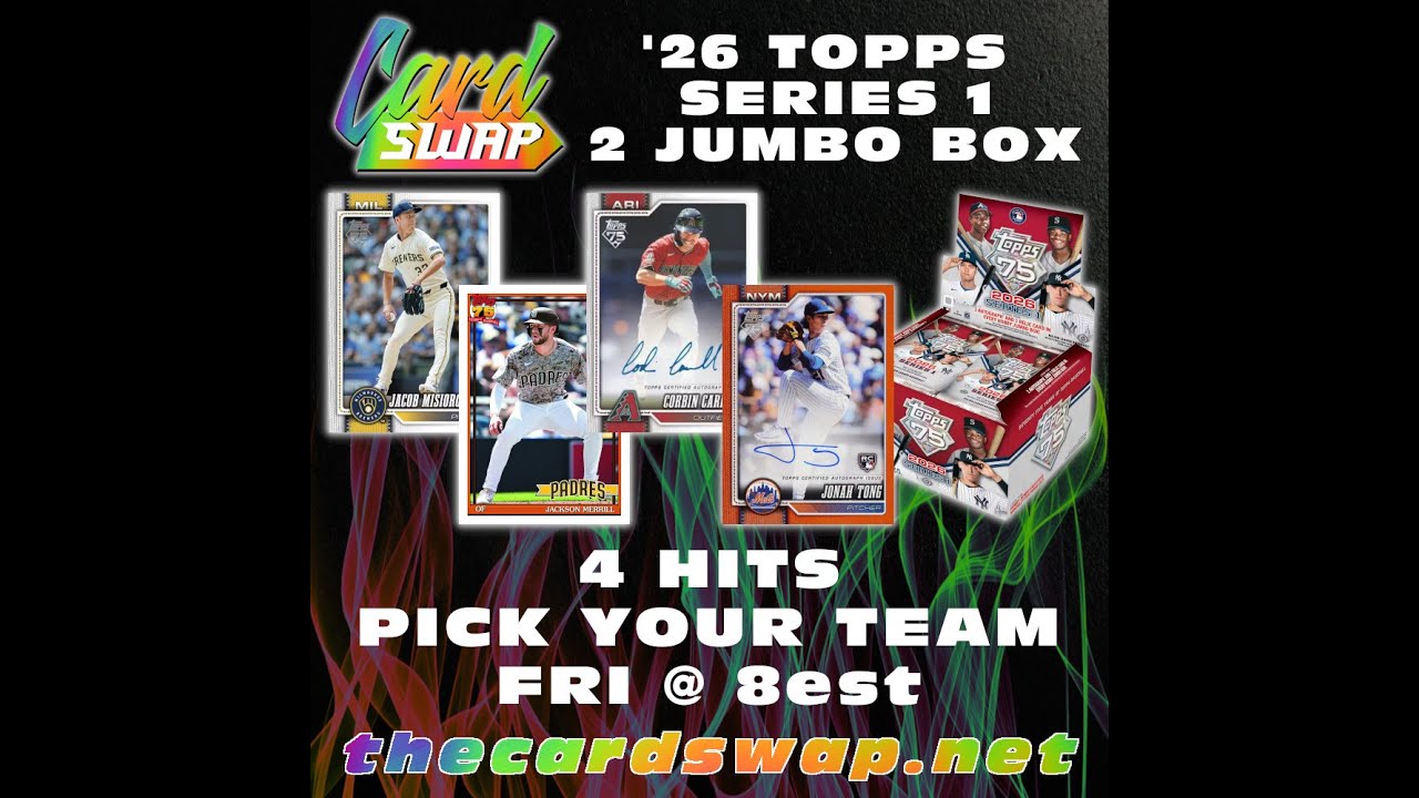 2026 TOPPS SERIES 1 2-BOX JUMBO BREAK - KINGDOME - 2/27